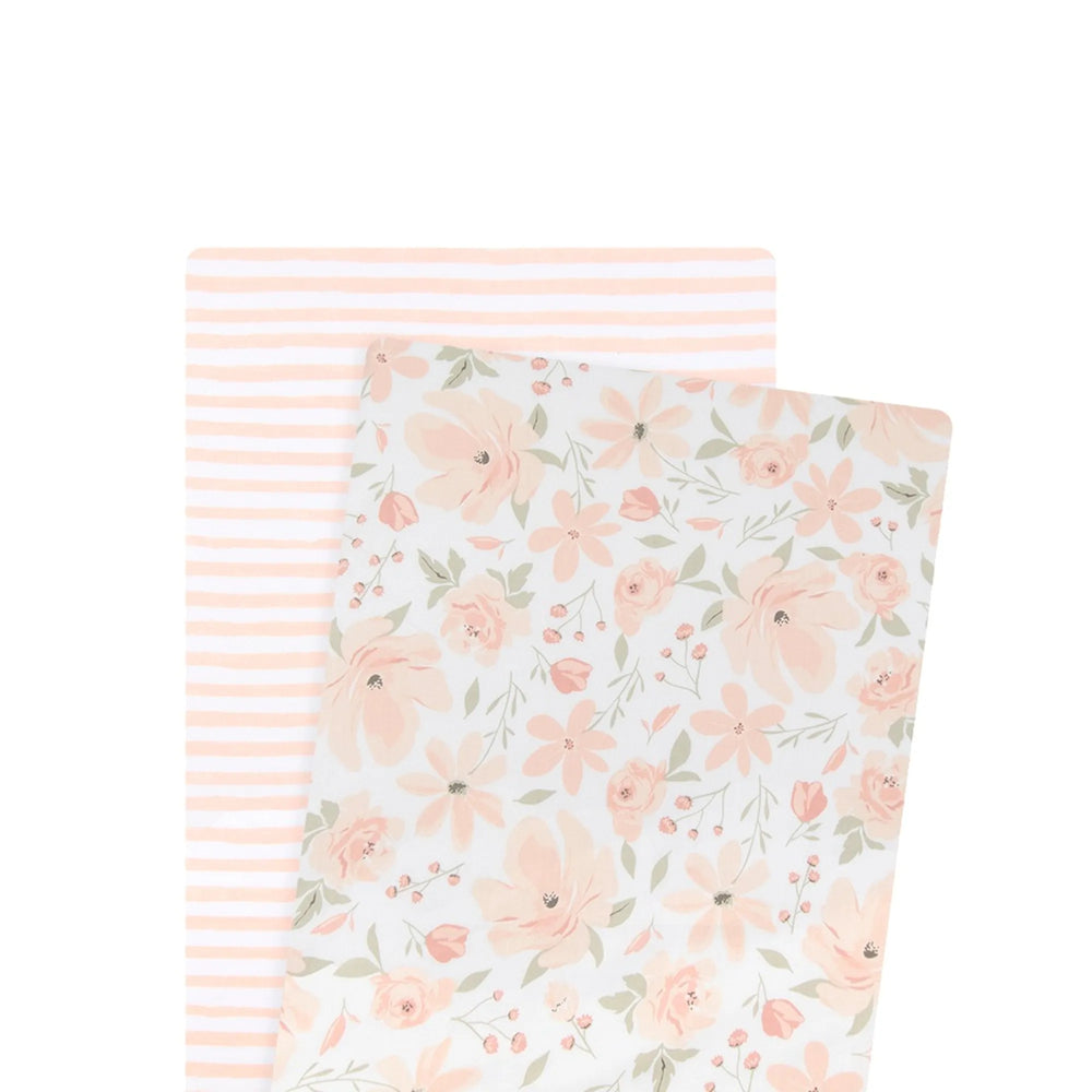 2pk Bedside Fitted Sheet Set - Meadow