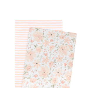 2pk Bedside Fitted Sheet Set - Meadow