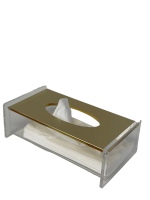Lacquered Gold Tissue Box