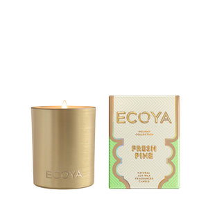 ECOYA Fresh Pine Mini Goldie Candle Holiday Collection