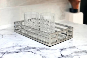 Silver Vanity Trio Band Tray
