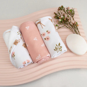 3pk Washcloths Sophias Garden