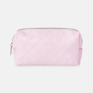 
            
                Load image into Gallery viewer, Woven Beauty Bag Small Peony Pink
            
        