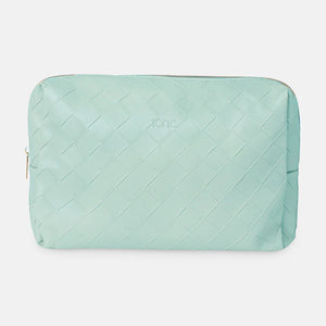 Woven Beauty Bag Large Teal