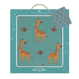 100% Cotton Whimsical Giraffe Baby Blanket