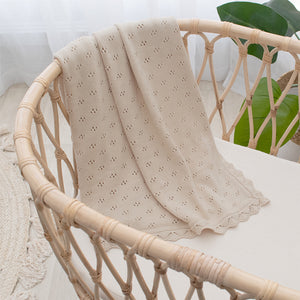 Bamboo Heirloom Blanket  Sand