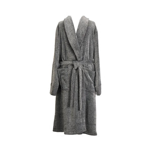 Men's Bath Robe Black Marle