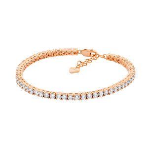 Ellani Rose Plated Tennis Bracelet B226R