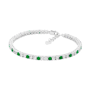 Elalni CZ Tennis Bracelet  B228Gn