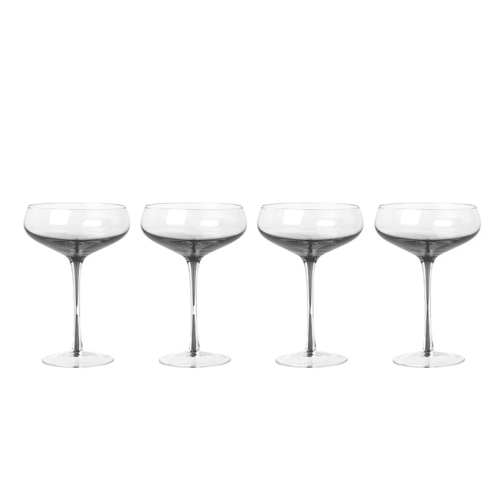 Broste Smoke Cocktail Glasses Set 4