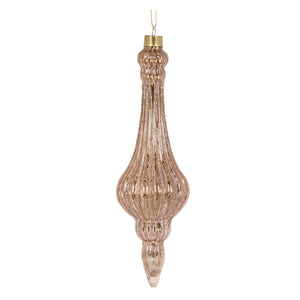 Rose Gold Glittered Chandelier Finial DCD181