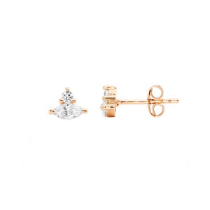 Ellani RG Plated CZ Studs E582r