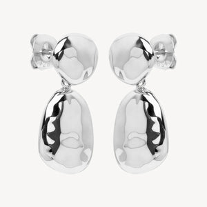 NAJO Double Pebblet Stud Earrings