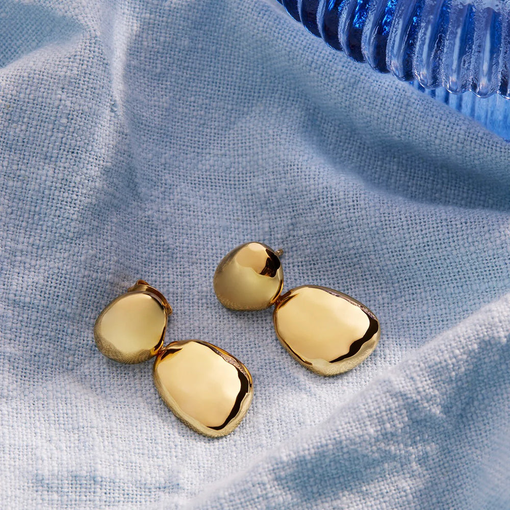 NAAJO Double Pebblet Stud Earrings