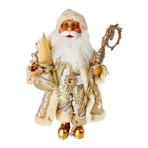 40cm Champagne Standing Santa EA9623