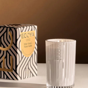 ECOYA White Musk & Vanilla Celebration Candle