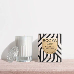 Ecoya White Musk & Vanilla  Mini Celebration Candle