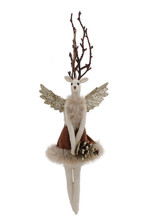 Daphne Hanging Deer Chocolate Velvet (294)