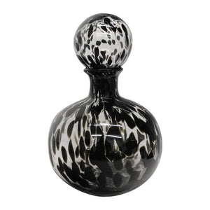 Glass decanter 37cm Black