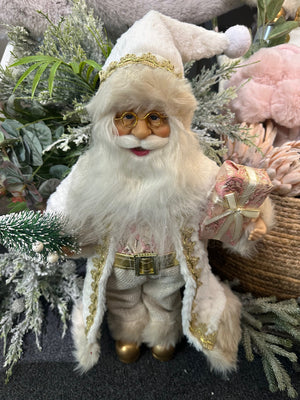 40cm Standing Santa Cream White (EA1542)