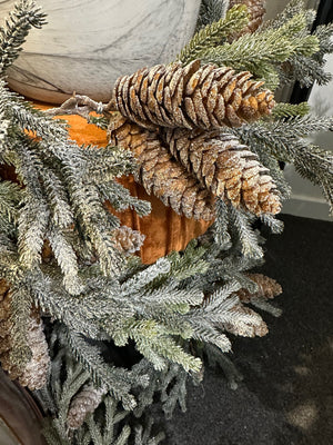 Frosted Alpine Fir Garland 1.8m