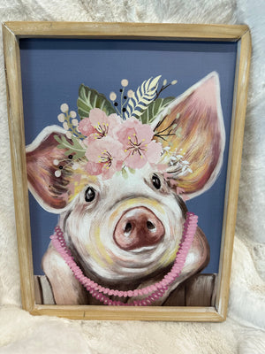 Pig Framed Picture