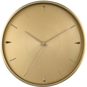 Karlsson Jewel Brushed Gold Clock