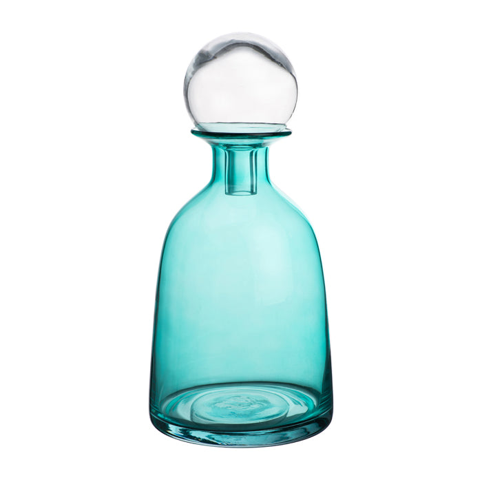 Aqua Lidded Jar