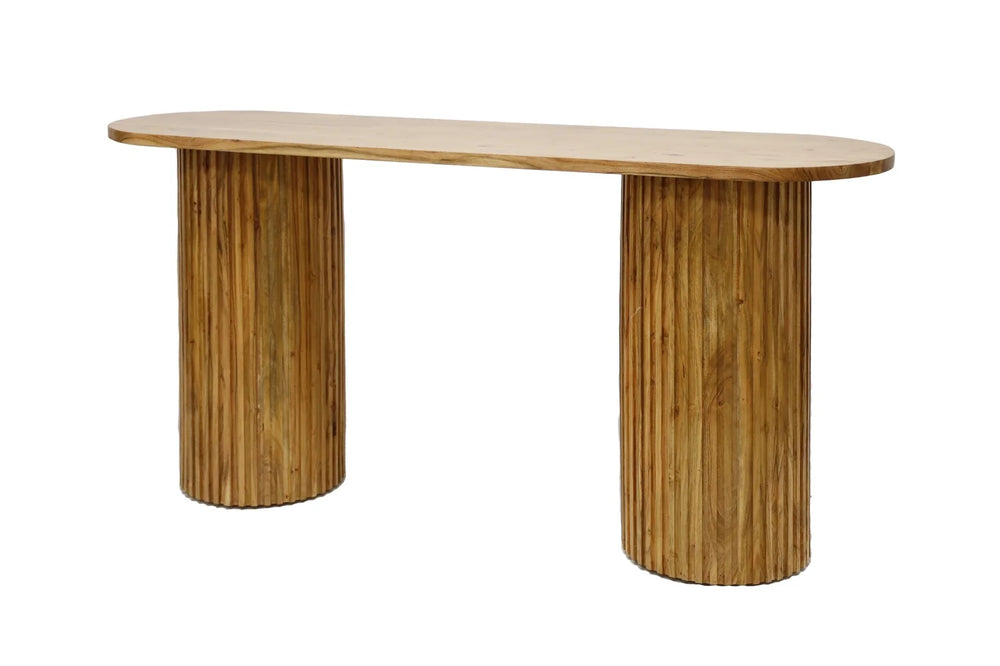 
            
                Load image into Gallery viewer, Laili Console Table - Acacia Wood
            
        