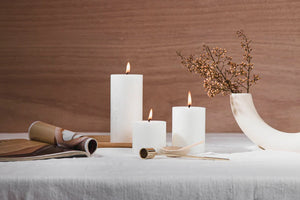 Pinot Blanc Pillar Candle White Large