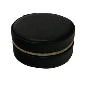 Jewellery Box Round Black PU MXD973-BLK