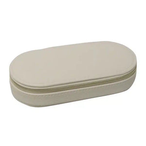 Jewellery Box Oval Beige PU