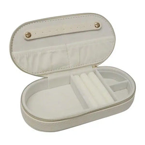 Jewellery Box Oval Beige PU