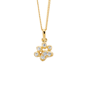 Ellani Paw Print Pendant P897G