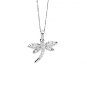 Ellani Sterling Silver Dragonfly Pendant  P903S