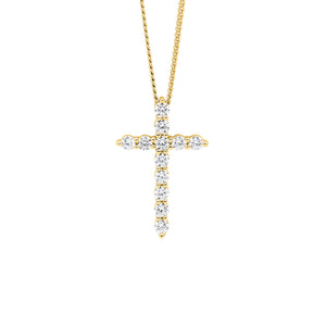 Ellani GP CZ Cross Pendant P904G