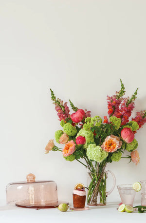 Cake Dome With Base Rose