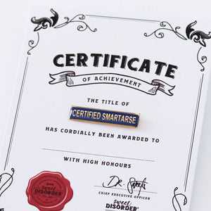 Certified Smartarse Badge