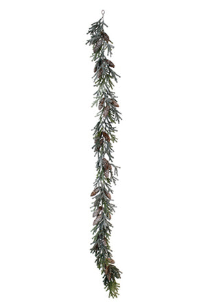 Frosted Alpine Fir Garland 1.8m