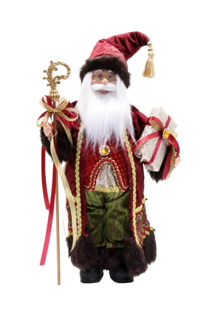 Burgundy Santa 45cm