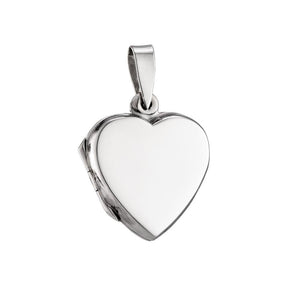 Sterling Silver Heart Plain Locket