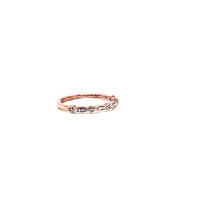 9ct Rose Gold Diamond Ring