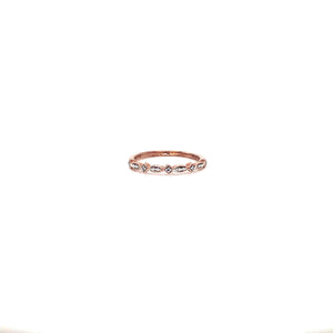 9ct Rose Gold Diamond Ring