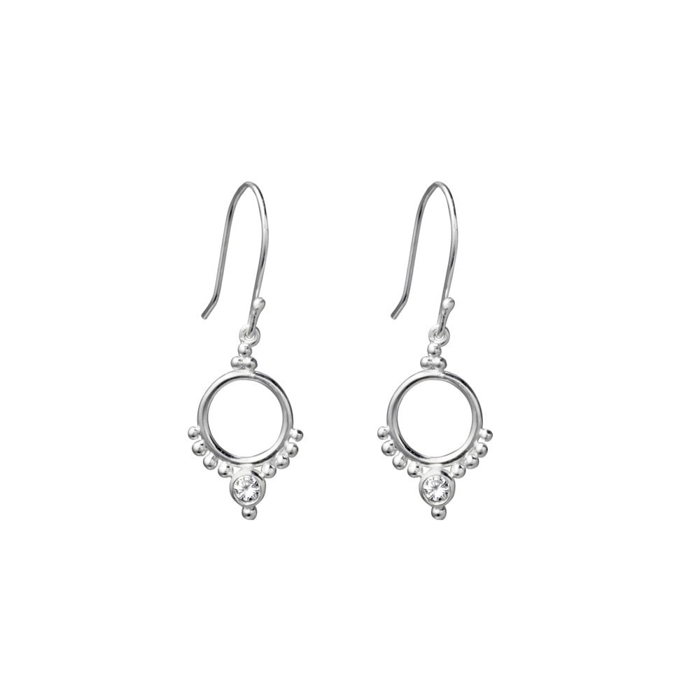 
            
                Load image into Gallery viewer, Sterling Silver Crystal Drop Earrings
            
        