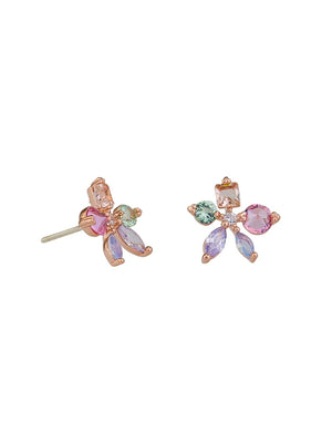 
            
                Load image into Gallery viewer, Crystal Floral Studs
            
        