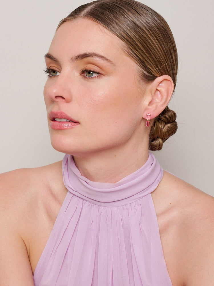 Rose Crystal Clara Earrings