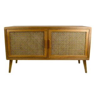 Mulberry  Rattan Wood Cabinet