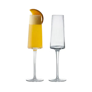 Empire Champagne Flutes CLear Set Of 2