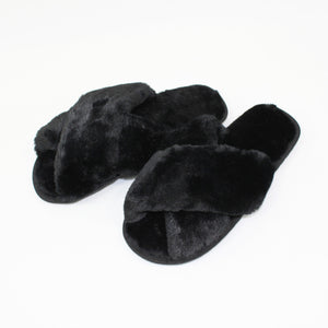 Cross Over Slippers Black 40-41