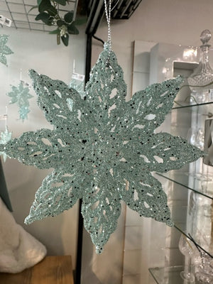Acrylic Snowflake Teal (xatfkb2)